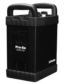 PROFOTO PRO SYSTEM Pro-8a All models feature two outlets, individually adjustable in 1/10 f-stop increments. Up to 10 f-stop power range.