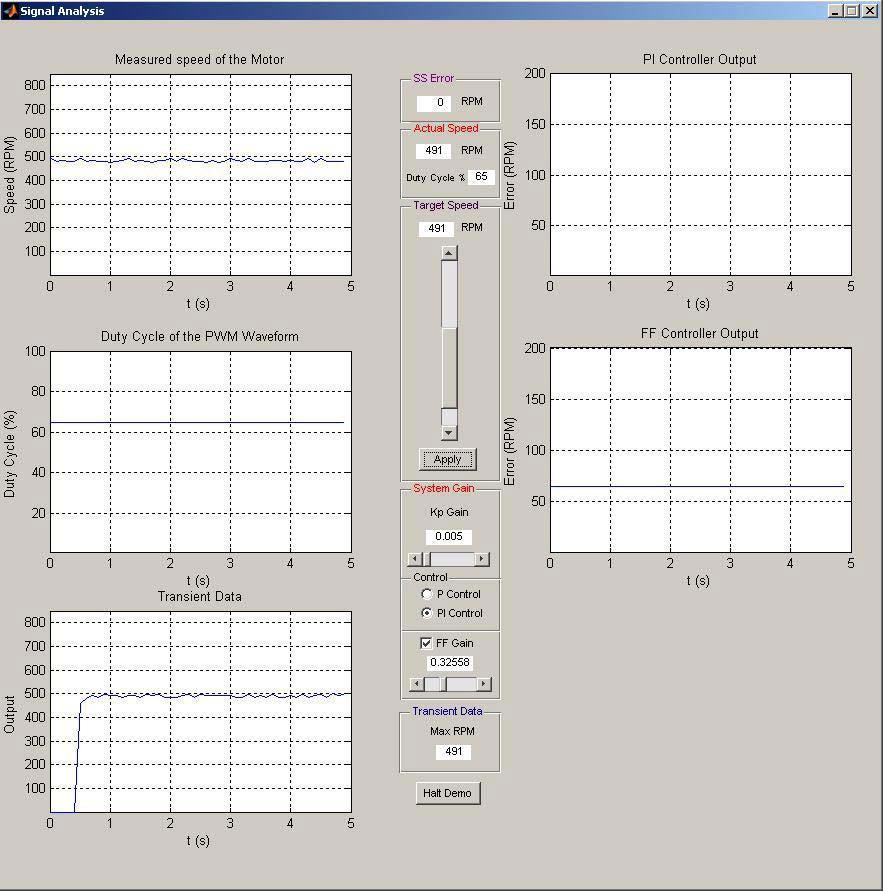 Figure 3-8 Final Engine Graphical User Interface The final implemented GUI displays