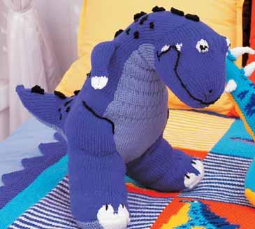 T REX TOY MEASUREMENT Height: Approx 20 ins [51 cm] MATERIALS Patons Canadiana (100 g/3.5 oz) or Patons Décor (100 g/3.
