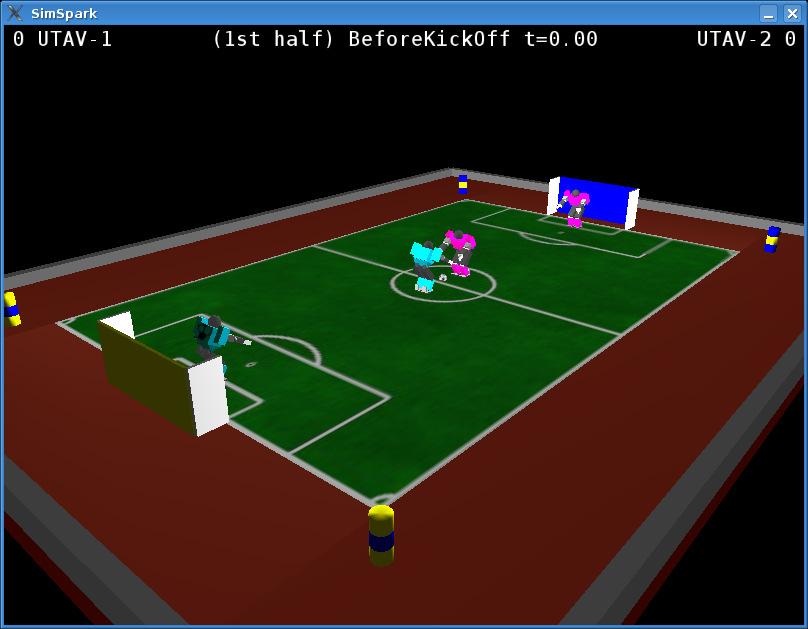 2 Brief Overview of 3D Simulation Soccer In the 2007 competition, the humanoid robot in the simulation was derived from the Fujitsu HOAP-2 robot model [1].