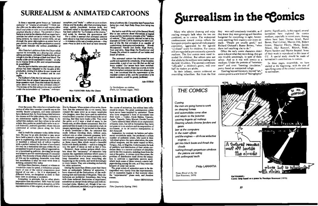 SURREALISM & ANIMATED CARTOONS DIMey.oo""_ctw. _of_*c""""""..._"... If. ~ a ~ 9f1Il~ Imown Q$ "oolmured morphism, and ''tnd:t''-eitheron ~OI'oothem. cattoons" at "dnema oj animation"? I think not.