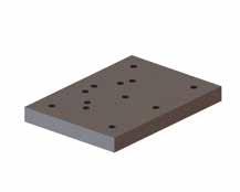 Distance plate for wire coil bracket Application for