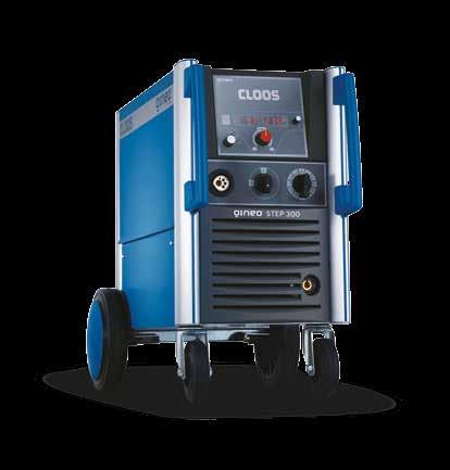 QINEO Series: Step 300 Processes MIG/MAG Normal Welding Areas of application Industrie Workshops Repair Metal engineering and portal construction Metalworking shop and forge Base materials Structural