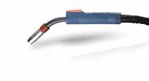 MIG/MAG Manual welding torch MHW 300 Type of cooling water cooled Capacity with mixed gas 300 A Capacity with CO² 340 A Duty cycle (ED) 100% Wire thicknesses 0.8-1.2 mm Equipped for wire Steel 1.