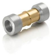 LOKRING TUBE CONNECTIONS 15 STRAIGHT BRASS CONNECTORS STRAIGHT BRASS CONNECTORS TYPE 00 For connecting copper and/or steel tubes with identical tube outer diameters. Article no.