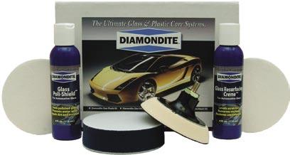 Diamondite Glass Repair System The next best thing to replacing the glass. Polish scratches out of glass with the Diamondite Glass Repair System.