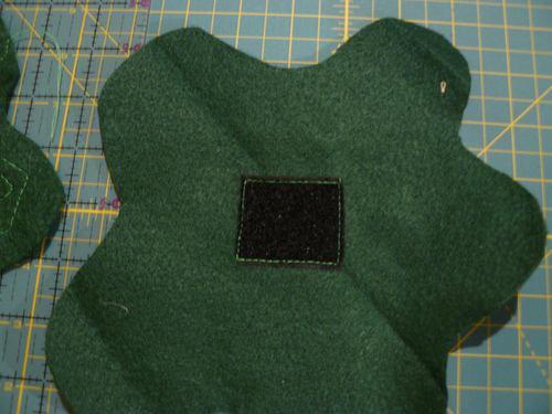 Step 5: Sew on Velcro Cut a piece 2 length of Velcro (both the scratchy and soft side).