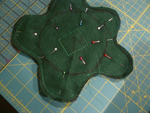 Similarly, take the soft side and sew it to the bottom piece. Tip: Your top (final) piece will not need the scratchy Velcro piece in Step 5. Save this scratchy piece for your base in Step 9.