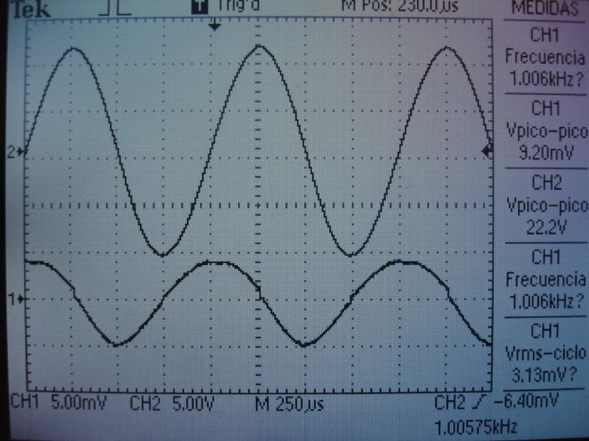 two LM3046 ICs, we take the oscilloscope and measure the parameters of our required specifications.