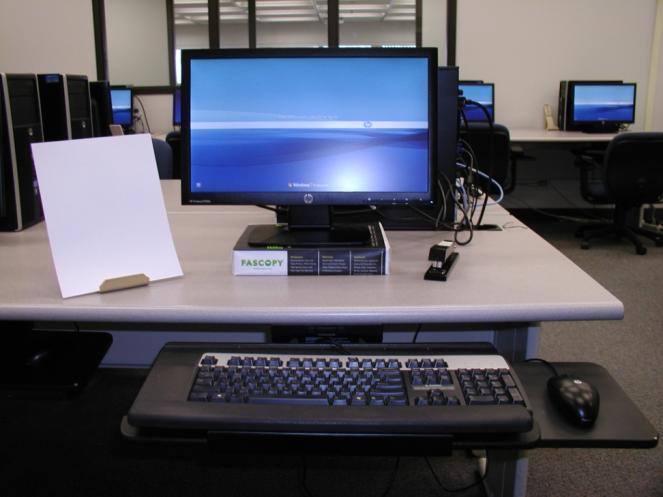 Monitor Position Most people find it comfortable to have the
