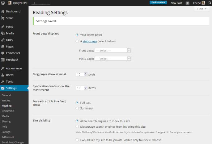 Access your blog Dashboard 4. Under your blog title, click Blog Admin to access your Dashboard area.