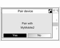 Conectarea unui telefon mobil ca dispozitiv hands-free Portalul de telefonie mobilă poate fi apoi detectat de alte dispozitive Bluetooth.