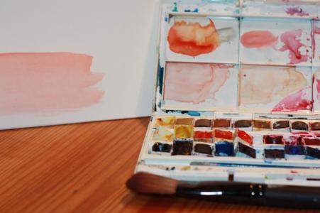 Watercolours react to how much water is used and how thick the consistency of the paint. The only way to understand the properites of water colour is to spend time trying out the techniques suggested.