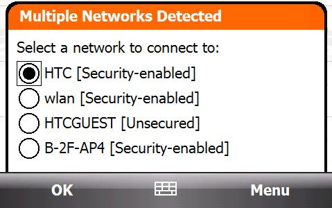 Conectarea la o reţea fără fir După activarea Wi-Fi, dispozitivul caută reţelele fără fir din zonă. Internet 129 1. Numele reţelelor fără fir detectate sunt afişate într-un mesaj pop-up.