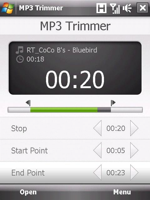 184 Experienţa multimedia 11.6 Utilizarea funcţiei Scurtare MP3 Utilizaţi MP3 Trimmer (Scurtare MP3) pentru a scurta fişierele MP3. Puteţi alege să salvaţi melodia ca fişier nou sau ca ton de apel.