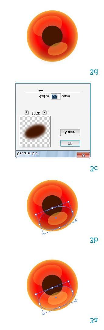 Step 4 Select the main orange circle then go to Object > Path > Offset Path and and enter 5 pixels (4a).