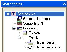 Geotechnics service A New service Geotechnics has been introduced in SEN. This service is common for Pile design and Pad Foundation.