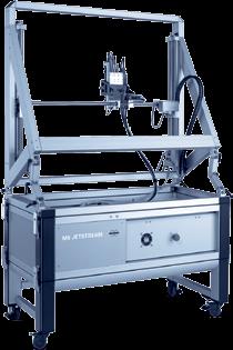 The performance parameters enable scanning areas of 800 mm x 600 mm with a variable spot size down to 100 µm and speeds of up to 100 mm/s.