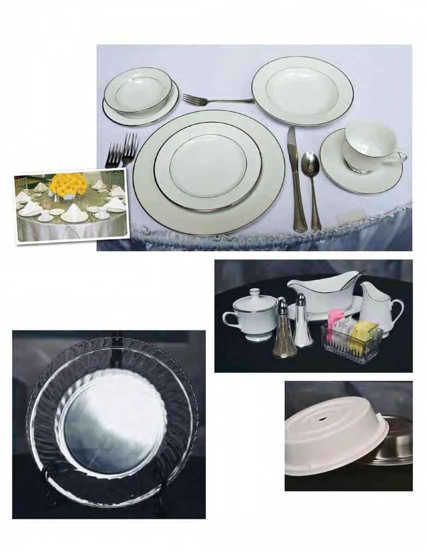 China Platinum Complete Formal Table Setting Package $6.99/setting $6.