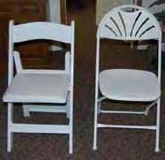 Folding Chair (bone) $1.
