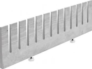 Set includes 1 base plate, 12 posts and 4 bumpers. Optional Fineline slotted plate racks also available.