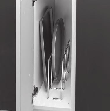 Cabinet Accessories (continued) 10 Tray Roll-Out Designed to be installed inside 9", 12" or 15" wide cabinets. Units are fully assembled including drawer slides and installation instructions.