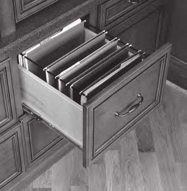 One tray is open and one includes an integral soap dish and ring post. Each kit includes two pair of spring loaded scissor style hinges and installation hardware. Drawer fronts are not included.