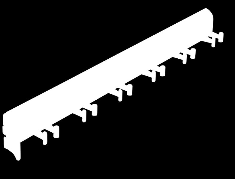 Dimensions: 2-3/16" wide x 1-11/16" high x 14-1/8" long. Extension length is 10-9/16". 807.54.