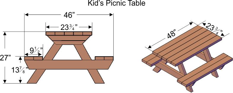 SEATING CAPACITY SPECIFICATIONS: Rectangular Picnic Table Seats up to 6 kids for 4 to 12 years old.