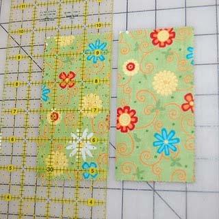 You will have 6 charm squares left over. NOTE: This tutorial will yield 4 gift bags.