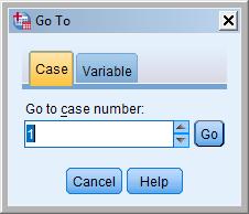 introduce şi noi variabile, într-un mod similar selectăm variabila şi alegem opţiunea Insert Variables. Cazurile şi variabilele pot fi şterse sau copiate.