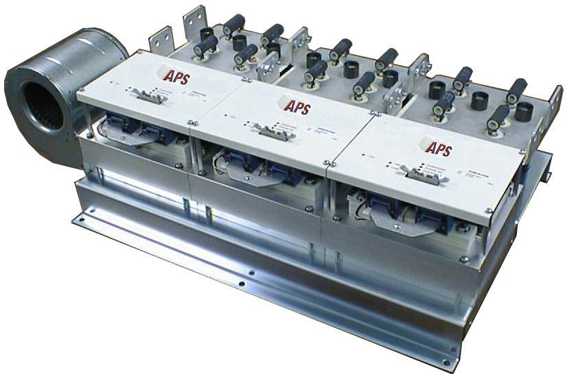 Three Phase Inverter Power Stage Description: The SixPac TM from Applied Power Systems is a configurable IGBT based power stage that is configured as a three-phase bridge inverter for motor control,