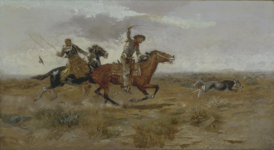 1890, Oil on Canvas Cowboy