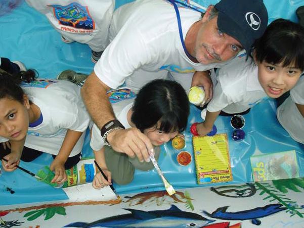 Wyland Earth Day Group Mural Activity Earth Day A Group Mural Activity by Wyland In Partnership with Earth Day is one of my favorite days of the year.