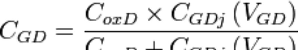 The relationship between these capacitances and those described below is: Where C GS, C GD and C DS are respectively the gate-to-source, gate-todrain and drain-to-source capacitances (see below).