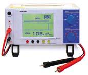7 Megohmmeters Super megohmmeters are a special type of ohmmeter intended to measure extremely high resistances by applying a specific voltage for the measurement, and so are treated differently from