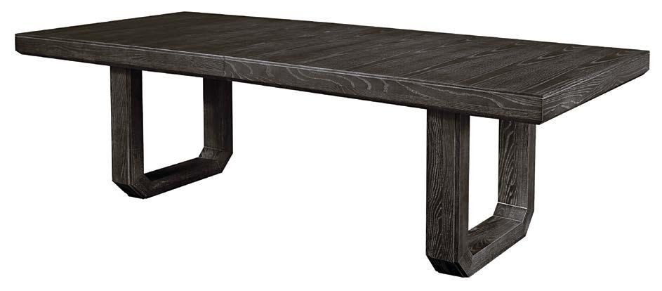 8540-10 Oliver Dining Table w96-140 d42 h30 Ebony finish shown.