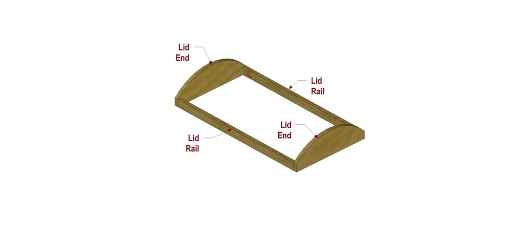 A note when ripping the Lid Rails: Go ahead and rip the strips needed for the Straps (see the Cutting Diagram and