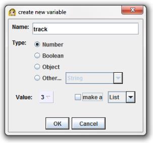 We begin by declaring a variable named "track" in the car's properties. Create the method to move the car left.