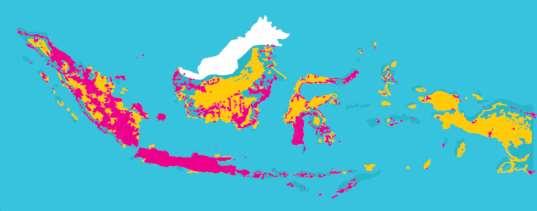 2G Territory of Indonesia : 1.899.753 sq. km Coverage of 2G Signal : 1.118.381 sq.