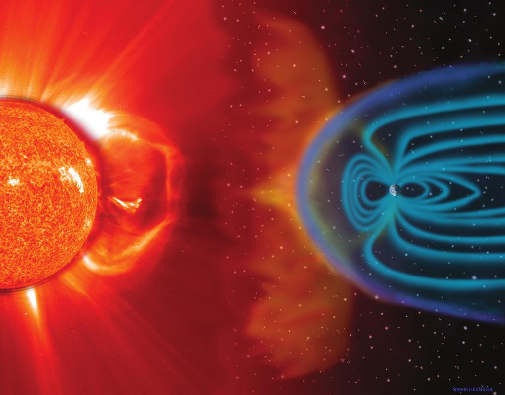 INNOVATION Signal Processing FIGURE 2 Coronal mass ejection (CME) and subsequent impact at the Earth.