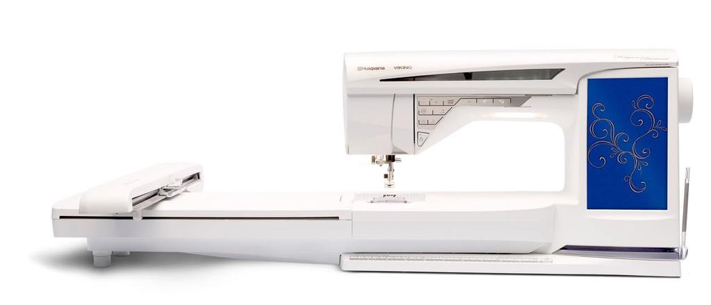 The HUSQVARNA VIKING DESIGNER DIAMOND sewing machine features the longest free arm in