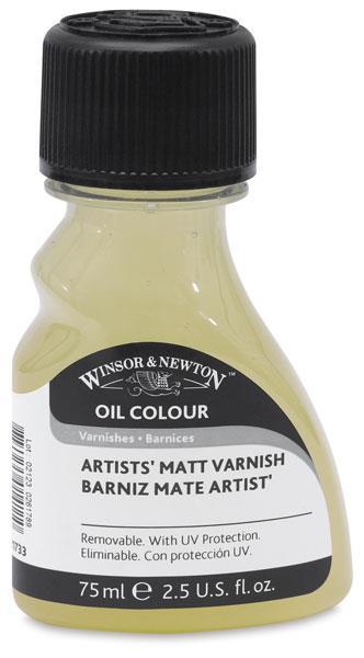 A varnish protects a painting from