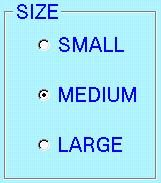 Confirm Button Diagonal Cross Box Size Option Buttons Select Size The diagonal cross box size can be changed using the size option buttons. It has three different size options; Small (0.