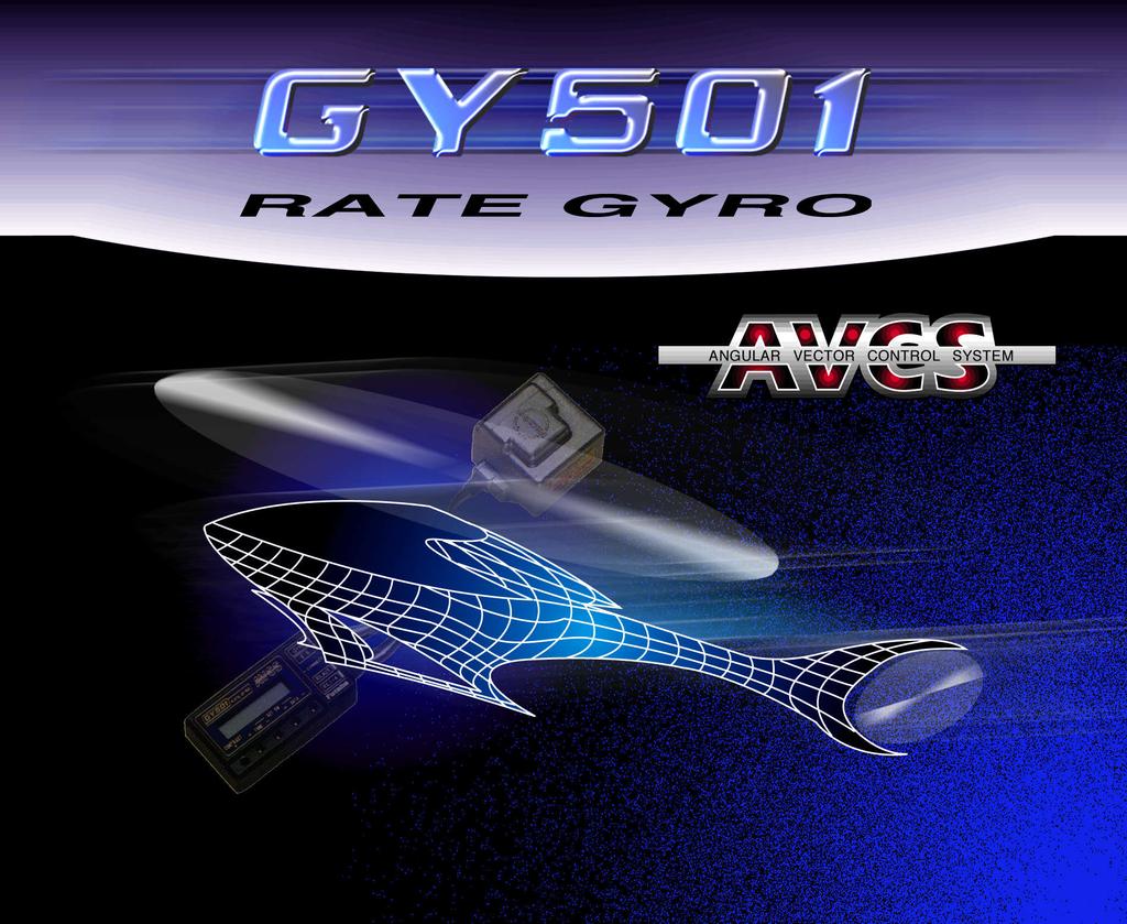 AVCS GYRO GY501 INSTRUCTION MANUAL 1M23N04302