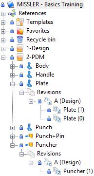 A window indicates which actions will be performed. Click on to confirm. Where are the CAD files "physically" located?