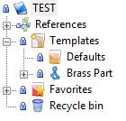 Exercise 15: Creating document templates TopSolid Design Basics Declaring the new part template We will now declare this part template. 1. The part must be declared as a template in a specific project.