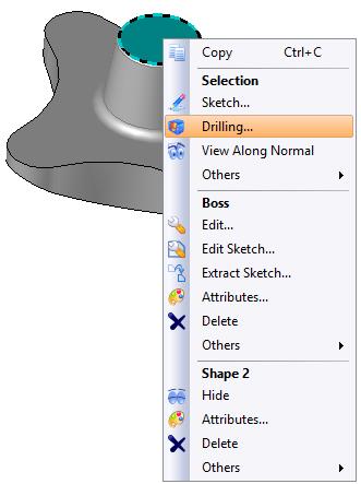 Open the Tapped hole dialog. Set the nominal diameter to 8mm.