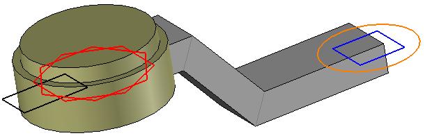 Exercise 7: The key TopSolid Design Basics Make a 4mm in height boss with a draft of 5. Extrude the Polygons sketch in Center mode to 30mm and click on.