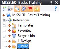 Creating a folder in the project Right-click on the project name and select Folder.